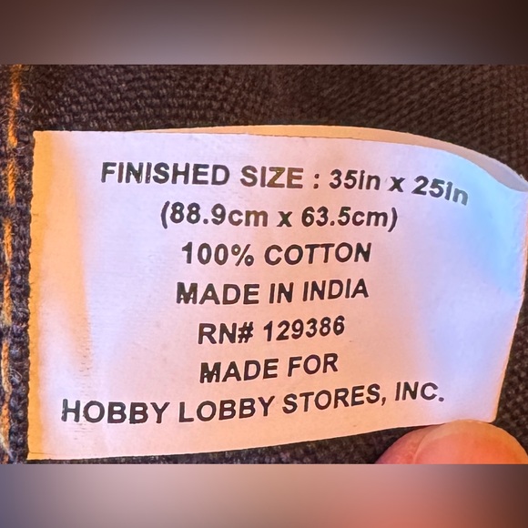 The Spring Shop Navy Denim Apron with Stitching and 2 pockets. New with tags - Picture 7 of 7